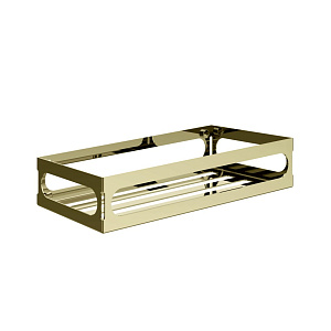 Gessi Rilievo Полка металлическая 30 см, подвесная, цвет: brass PVD 59549#710