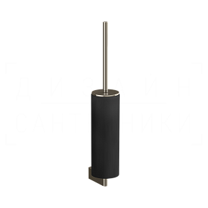 Gessi Origini Ершик для унитаза подвесной, с кермической колбой Neolite, цвет: black/nickel PVD 66420#720