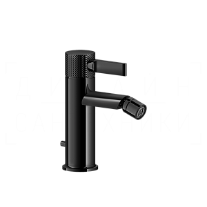 Gessi Inciso Смеситель для биде с донным клапаном, излив 10,8 см, цвет: black metal PVD 58007#706