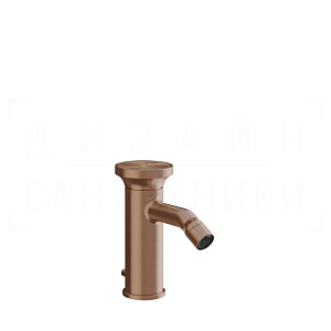Gessi Origini Смеситель для биде с донным клапаном, излив 11,1 см, цвет: copper brushed PVD 66007#708