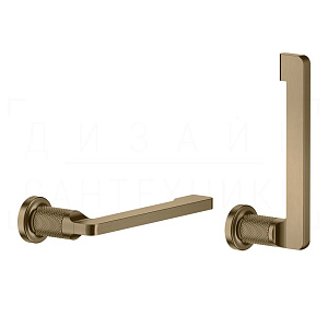 Gessi Inciso Держатель туалетной бумаги открытый, подвесной, цвет: deep bronze brushed PVD 58455#791