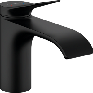 Hansgrohe Vivenis Смеситель для раковины однорычажный, без донного клапана, цвет: матовый черный 75012670
