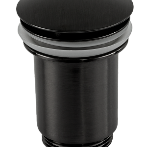 Remer Донный клапан click-clack без перелива, цвет: cromo nero spazzolato 904CC114CFP