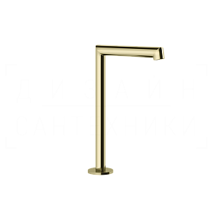 Gessi Anello Излив высокий отдельностоящий для раковины 16 см, цвет: brass PVD 63323#710