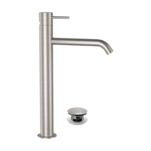 Remer X Style Inox Смеситель для раковины, д/к, высота излива 22 см, цвет: inox spazzolato SSX10LXLB