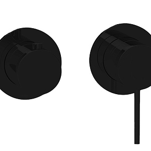 Almar Modular Round Смеситель для душа, внешняя часть на 2 потребителя, цвет: matt black E180141.MB