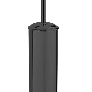 Boheme Uno Ершик для унитаза напольный с латунной колбой, цвет: shine gun metall 10979-SGM
