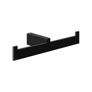 Gessi Inverso/Rettangolo Полотенцедержатель двойной 26,5 см, подвесной, цвет: black metal PVD 20915#706