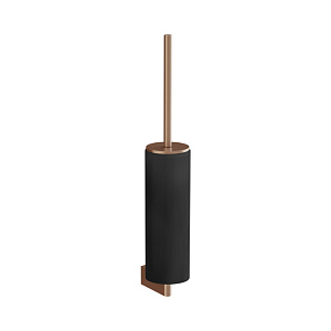 Gessi Origini Ершик для унитаза подвесной с композитной колбой, цвет: copper brushed PVD 66420#708