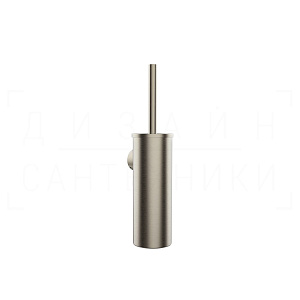 Gessi Rilievo Ершик для унитаза подвесной, с латунной колбой, цвет: finox brushed nickel 59519#149