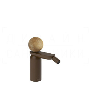 Gessi Perle Смеситель для биде, с донным клапаном, излив 12,1 см, цвет: dark bronze 74367#845