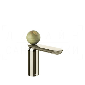 Gessi Perle Смеситель для раковины, с донным клапаном, излив 13,2 см, цвет: nickel PVD 74551#720