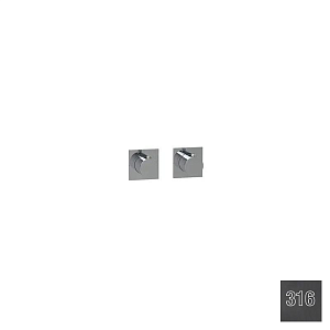 Almar Modular Square Термостат для душа, внешняя часть, 2 потребит, цвет: 316 brushed absolute black E180182.AB316