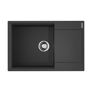Omoikiri Daisen 78-LB-BL Кухонная мойка Artgranit 78x51 см, цвет: черный 4993692