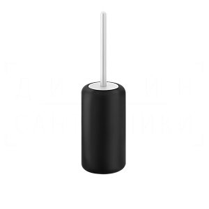 Gessi Goccia Ершик для унитаза напольный, с кермической колбой Gres, цвет: black/matte white 38044#279