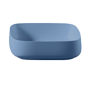 ArtCeram Cognac Раковина чаша 55x35x15,5h см, без перелива, покрытие Saniglaze, цвет: blue avio COL008 38 00