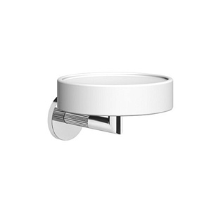 Gessi Ingranaggio Мыльница с керамической чашей, подвесная, цвет: chrome 63801#031