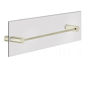 Gessi Rilievo Полотенцедержатель для крепления на стекло 62,8 см, цвет: nickel PVD 59566#720