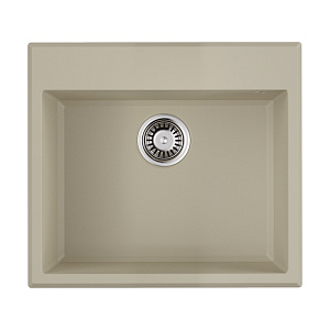 Omoikiri Tedori 57-BE Кухонная мойка Tetogranit 57x51 см, цвет: ваниль 4993981