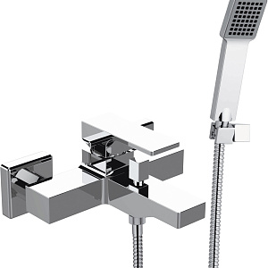 Remer Absolute Смеситель для ванны с душем, лейка, держатель, шланг 150 см, цвет: cromo AU02
