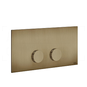 Gessi Ingranaggio Кнопка смыва для инсталляции Viega, 2 реж., латунь, цвет: deep bronze brushed PVD 54645#791