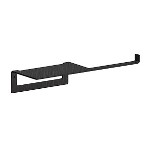 Almar Accessories Держатель туалетной бумаги с полкой, цвет: brushed absolute black E317000.AB