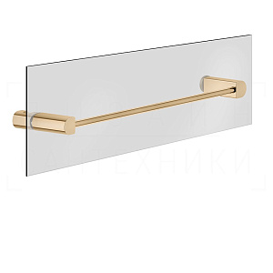 Gessi Rilievo Полотенцедержатель для крепления на стекло 62,8 см, цвет: warm bronze PVD 59566#735
