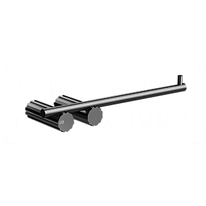 Gessi Incastri Держатель туалетной бумаги открытый, подвесной, цвет: black metal PVD 75455#706