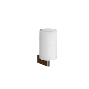 Gessi Origini Стакан подвесной, керамический Neolite, цвет: white/coffee bronze brushed PVD 66407#761