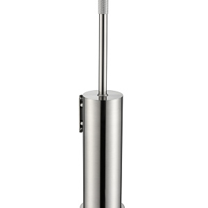 Boheme Uno Ершик для унитаза подвесной с латунной колбой, цвет: nickel brush 10984-NB