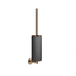 Gessi Anello Ершик для унитаза подвесной, с кермической колбой Neolite, цвет: black/copper PVD 63720#030