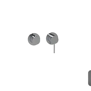 Almar Modular Round Смеситель для душа, внешняя часть на 2 потребителя, цвет: brushed gun metal E180141.GM
