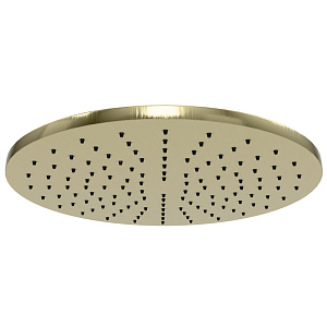 Remer Верхний душ 30 см, 1 вид струи, без кронштейна, цвет: champagne spazzolato PVD 359MM30CHX