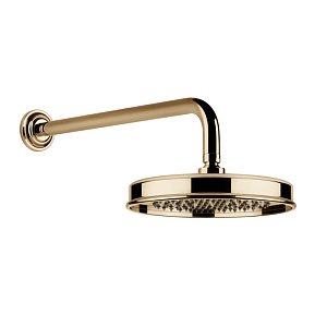 Gessi Venti20 Верхний душ d22,9 см, 1 вид струи, кронштейн настенный 38,9, цвет: warm bronze PVD 65148#735