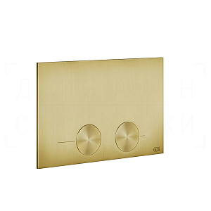 Gessi Total Look Кнопка смыва для инсталляции Tece, 2 режима, латунь, цвет: gold brushed 54617#716