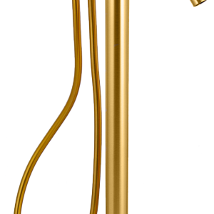Remer X Style Смеситель для ванны напольный, излив 18 см, со скрытой частью, цвет: oro spazzolato X08BG