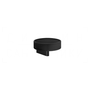 Gessi Origini Мыльница с керамической чашей Neolite, подвесная, цвет: black/matte black 66402#299