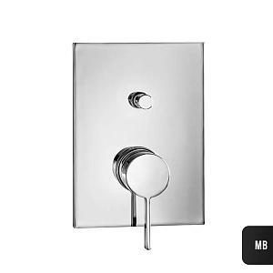 Almar Core Square Смеситель для душа, внешняя часть на 2 потребителя, цвет: matt black E186542.MB