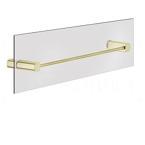Gessi Rilievo Полотенцедержатель для крепления на стекло 62,8 см, цвет: brass PVD 59566#710