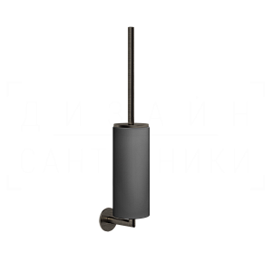 Gessi Ventaglio Ершик для унитаза подвесной, с кермической колбой Neolite, цвет: black/aged bronze 63620#187