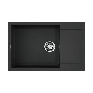 Omoikiri Sakaime 78-LB-BL Кухонная мойка Tetogranit 78x50 см, цвет: черный 4993900