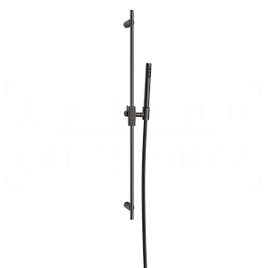 Gessi Inverso Душевой гарнитур: ручной душ, штанга, шланг 150 см, цвет: black metal brushed PVD 63584#707