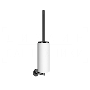 Gessi Ventaglio Ершик для унитаза подвесной, колба Neolite, цвет: white/black metal PVD 63619#706