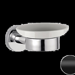 Remer Guest Мыльница с керамической чашей, подвесная, цвет: nero opaco GS10NO