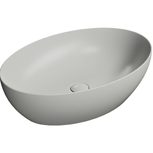 GSI Pura Раковина чаша 60x42x16h см, без перелива, без д/к, цвет: cenere opaco 884217