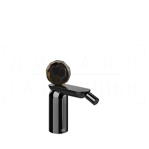 Gessi Perle Смеситель для биде, с донным клапаном, излив 12,1 см, цвет: black metal PVD 74267#706