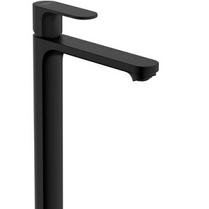 Hansgrohe Rebris S Смеситель для раковины, с донным клапаном, цвет: матовый черный 72590670