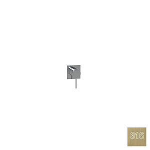 Almar Modular Square Смеситель для душа, внешняя часть на 1 потребит., цвет: 316 brushed high brass E180190.HB316
