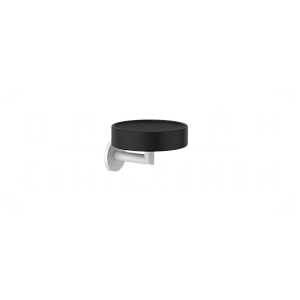 Gessi Ventaglio Мыльница с керамической чашей Neolite, подвесная, цвет: black/matte white 63602#279
