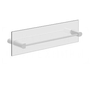 Gessi Rilievo Полотенцедержатель для крепления на стекло 47,8 см, цвет: matte white 59564#279